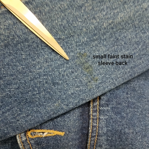 Wrangler jean jacket Hero Vintage S chest 44 blue denim trucker jacket mens - Picture 14 of 15